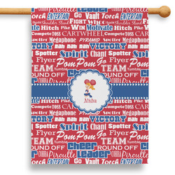 Cheerleader 28" House Flag - Double Sided (Personalized)