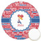 Cheerleader Icing Circle - Large - Front