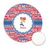 Cheerleader Printed Cookie Topper - Round (Personalized)