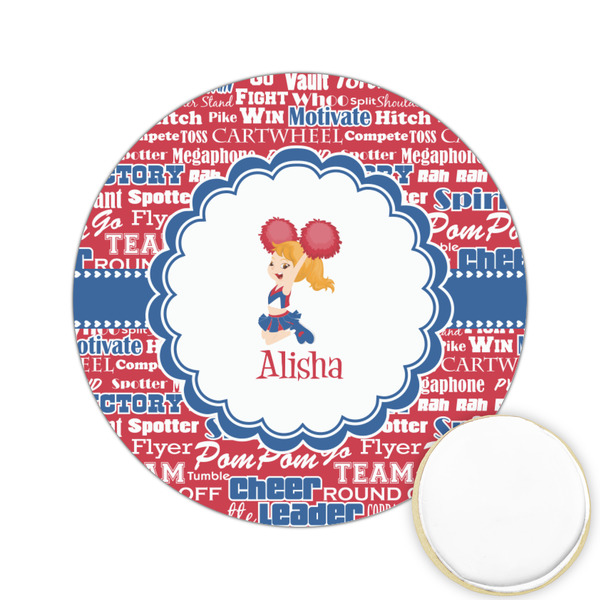 Custom Cheerleader Printed Cookie Topper - 2.15" (Personalized)