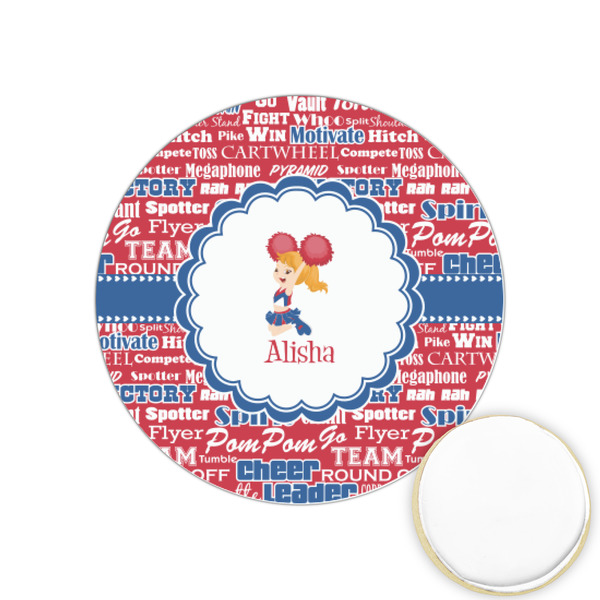 Custom Cheerleader Printed Cookie Topper - 1.25" (Personalized)