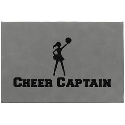 Cheerleader Large Gift Box w/ Engraved Leather Lid (Personalized)