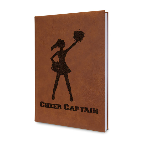 Custom Cheerleader Leather Sketchbook - Small - Single Sided (Personalized)