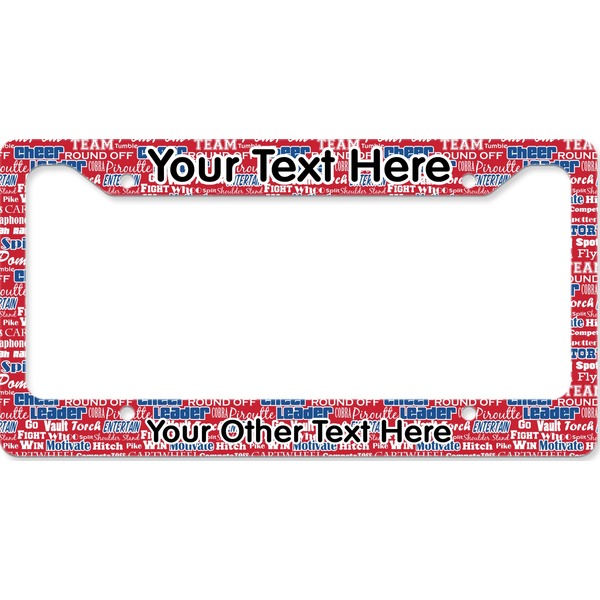 Custom Cheerleader License Plate Frame - Style B (Personalized)