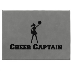 Cheerleader Medium Gift Box w/ Engraved Leather Lid (Personalized)