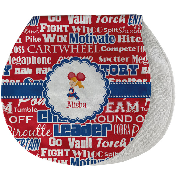 Custom Cheerleader Burp Pad - Velour w/ Name or Text