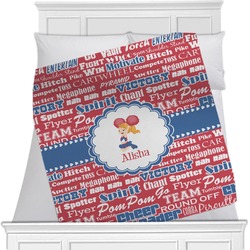 Cheerleader Minky Blanket - Twin / Full - 80"x60" - Double Sided (Personalized)