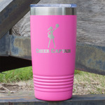 Cheerleader 20 oz Stainless Steel Tumbler - Pink - Double Sided (Personalized)