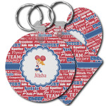 Cheerleader Plastic Keychain (Personalized)