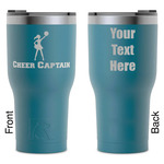 Cheerleader RTIC Tumbler - Dark Teal - Laser Engraved - Double-Sided (Personalized)