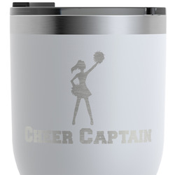 Cheerleader RTIC Tumbler - White - Engraved Front & Back (Personalized)