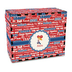 Cheerleader Wood Recipe Box - Full Color Print (Personalized)