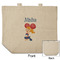 Cheerleader Reusable Cotton Grocery Bag - Front & Back View