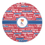 Cheerleader 5' Round Indoor Area Rug (Personalized)