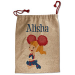 Cheerleader Santa Sack - Front (Personalized)