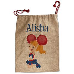 Cheerleader Santa Sack - Front (Personalized)