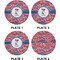 Cheerleader Set of Appetizer / Dessert Plates (Approval)