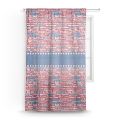 Cheerleader Sheer Curtain - 50"x84"