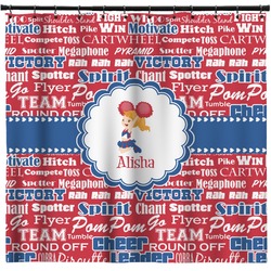 Cheerleader Shower Curtain - 71" x 74" (Personalized)