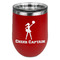 Cheerleader Stainless Wine Tumblers - Red - Double Sided - Front