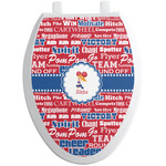 Cheerleader Toilet Seat Decal - Elongated (Personalized)