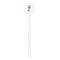 Cheerleader White Plastic 5.5" Stir Stick - Round - Single Stick