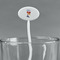 Cheerleader White Plastic 7" Stir Stick - Oval - Main