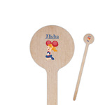 Cheerleader 7.5" Round Wooden Stir Sticks - Double Sided (Personalized)