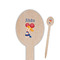 Cheerleader Wooden Food Pick - Oval - Closeup