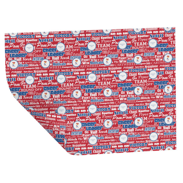 Custom Cheerleader Wrapping Paper Sheets - Double-Sided - 20" x 28" (Personalized)