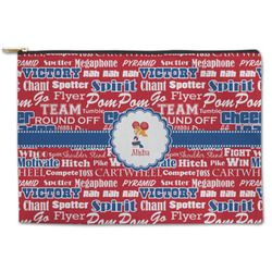 Cheerleader Zipper Pouch - Large - 12.5"x8.5" (Personalized)
