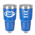 Sports 30 oz Stainless Steel Tumbler - Royal Blue - Double-Sided (Personalized)