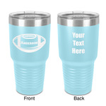 Sports 30 oz Stainless Steel Tumbler - Teal - Double-Sided (Personalized)