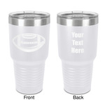 Sports 30 oz Stainless Steel Tumbler - White - Double-Sided (Personalized)