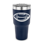 Sports 30 oz Stainless Steel Tumbler - Navy - Single Sided (Personalized)