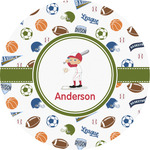 Sports Multipurpose Round Labels - 4" (Personalized)