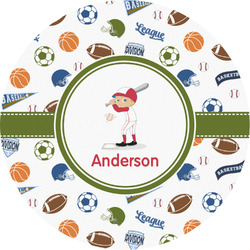 Sports Multipurpose Round Labels - 4" (Personalized)