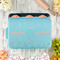 Sports Aluminum Baking Pan - Teal Lid - LIFESTYLE