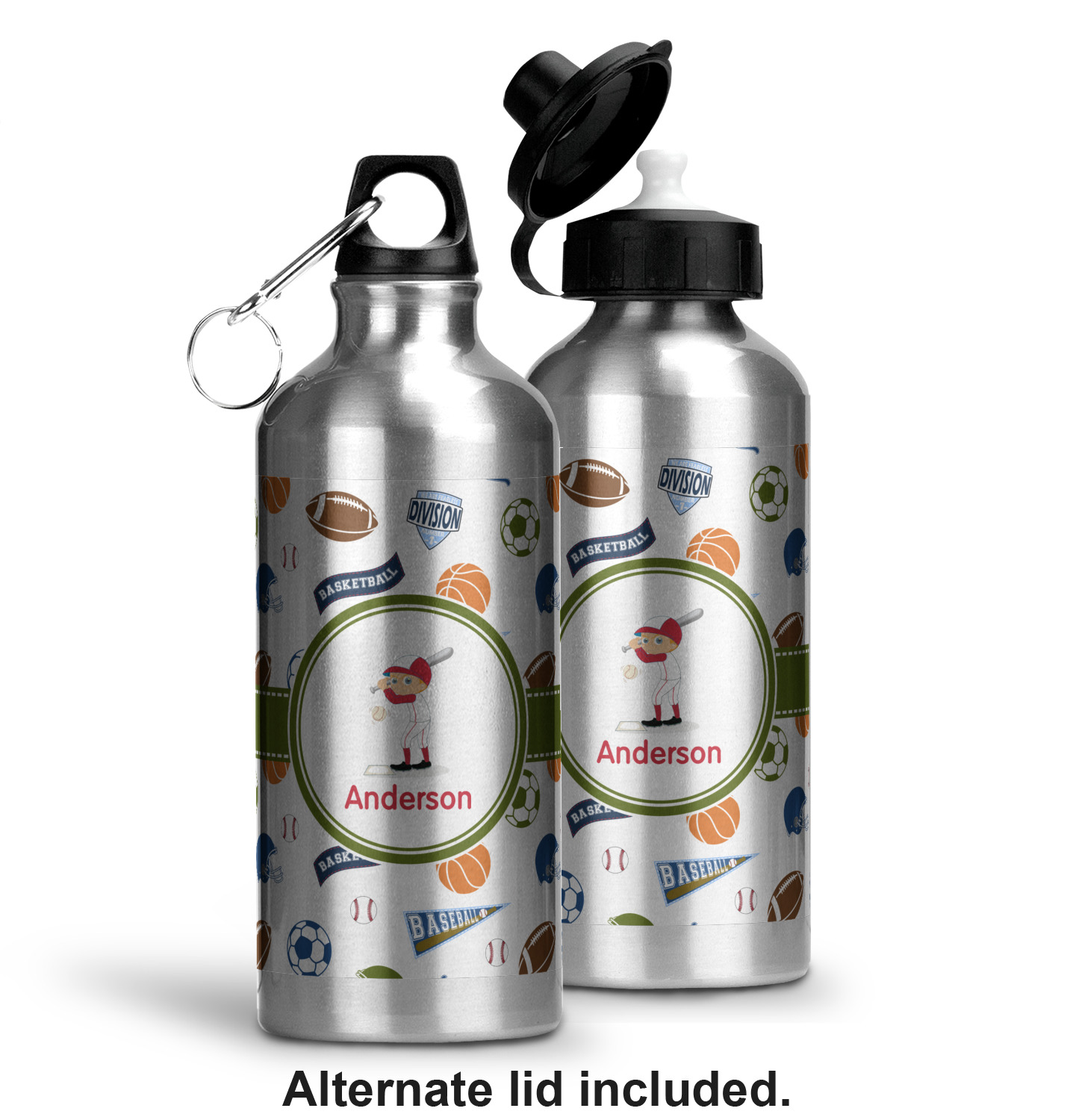 Aluminum Sports Bottles, 20 oz, Custom Water bottles, Custom Aluminum Water  Bottles, Sports Bottles, Custom Bike Waterbottle, Custom Sports Bottles
