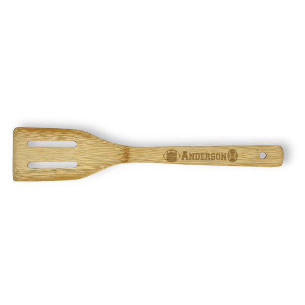 Custom Sports Bamboo Slotted Spatula - Single Sided (Personalized)