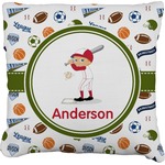 Sports Faux-Linen Throw Pillow 26" (Personalized)