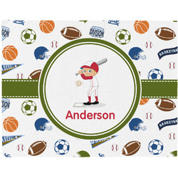 Sports Woven Fabric Placemat - Twill w/ Name or Text