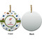 Sports Ceramic Flat Ornament - Circle Front & Back (APPROVAL)