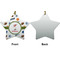 Sports Ceramic Flat Ornament - Star Front & Back (APPROVAL)