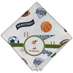 Sports Cloth Dinner Napkin - Single w/ Name or Text