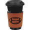 Sports Cognac Leatherette Mug Sleeve - Front