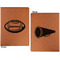 Sports Cognac Leatherette Portfolios with Notepad - Large - Double Sided - Apvl