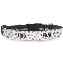 Sports Deluxe Dog Collar - Double Extra Large (20.5" to 35") (Personalized)