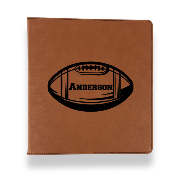 Custom Sports Leather Binder - 1" - Rawhide (Personalized)