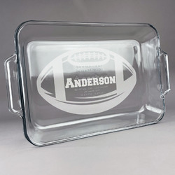 Sports Glass Baking Dish with Truefit Lid - 13in x 9in (Personalized)